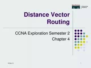 Distance Vector Routing