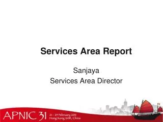 Services Area Report