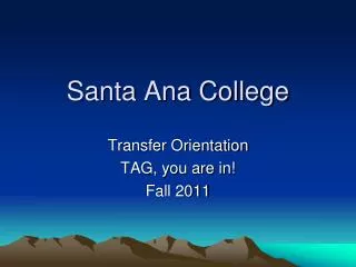 Santa Ana College