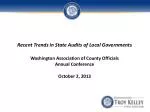 Recent Trends in State Audits of Local Governments: Key Insights from the 2013 Conference - slide 1