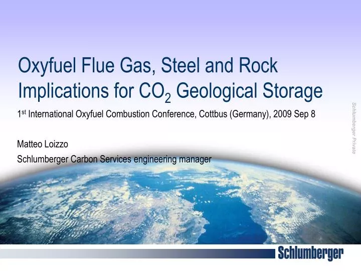 oxyfuel flue gas steel and rock implications for co 2 geological storage