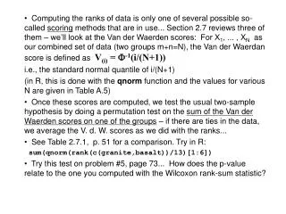 Tests for equality of scale