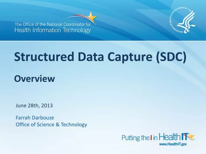 structured data capture sdc overview