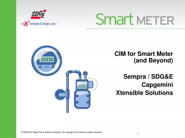 cim for smart meter and beyond sempra sdg e capgemini xtensible solutions