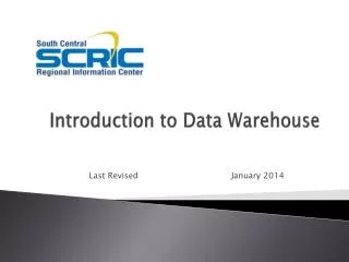 Introduction to Data Warehouse
