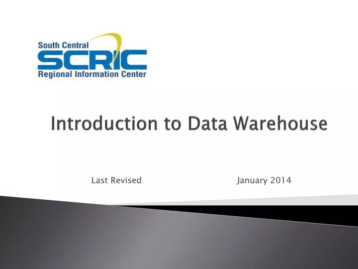 introduction to data warehouse