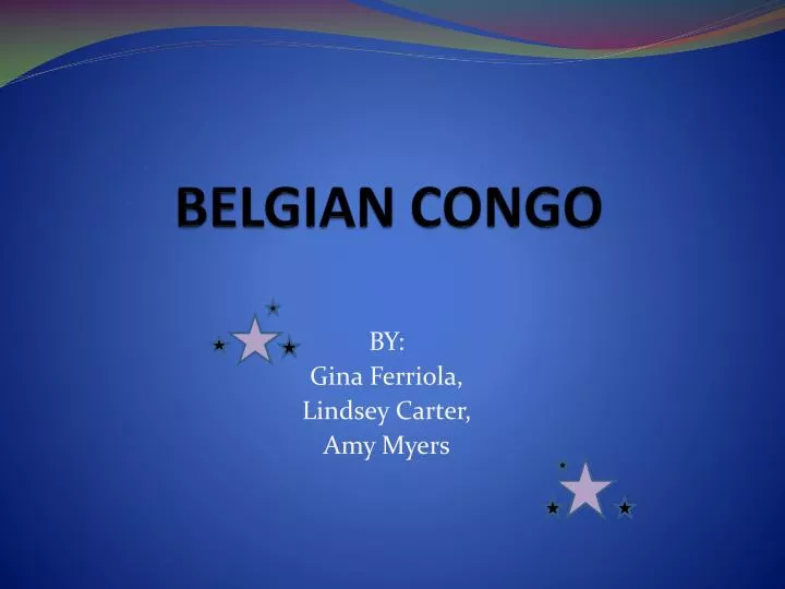 belgian congo