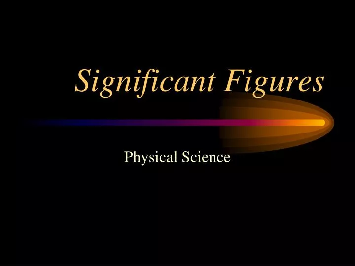 significant figures