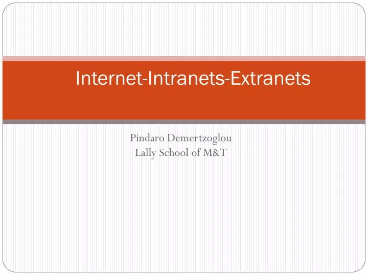 internet intranets extranets