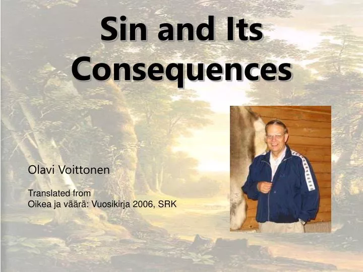 sin and its consequences