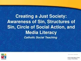 Catholic Social Teaching