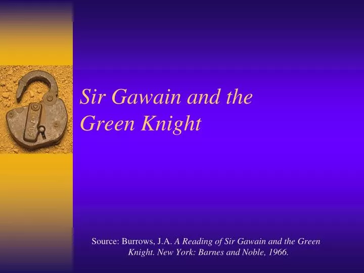 sir gawain and the green knight