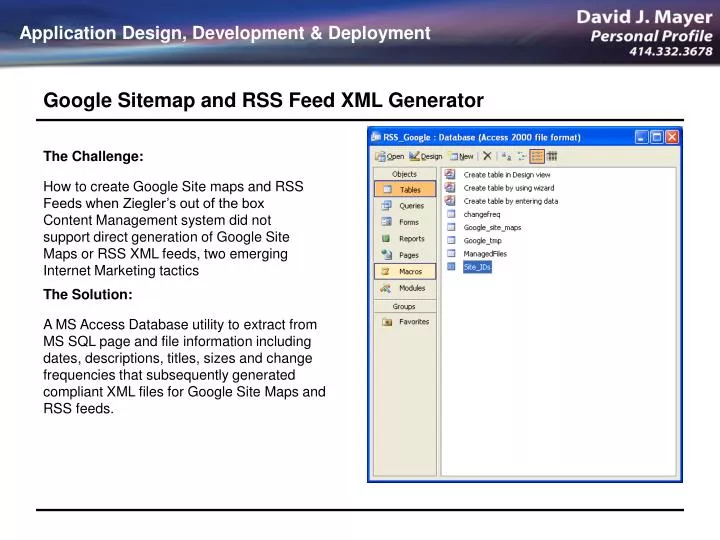 google sitemap and rss feed xml generator