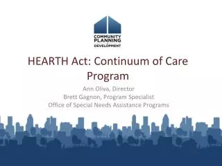 HEARTH Act: Continuum of Care Program