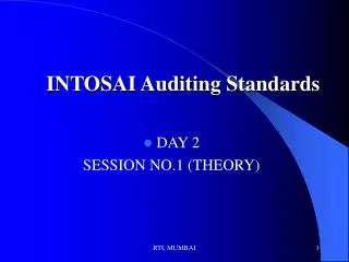 INTOSAI Auditing Standards