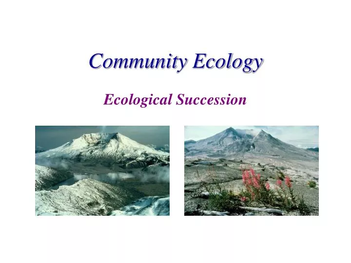 community ecology