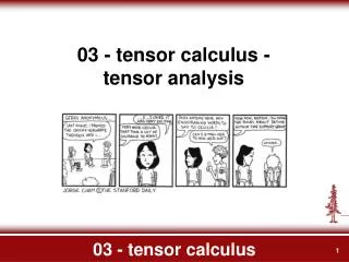 03 - tensor calculus