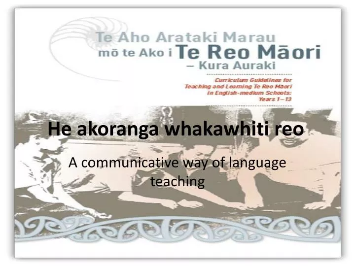 he akoranga whakawhiti reo