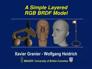 A Simple Layered RGB BRDF Model