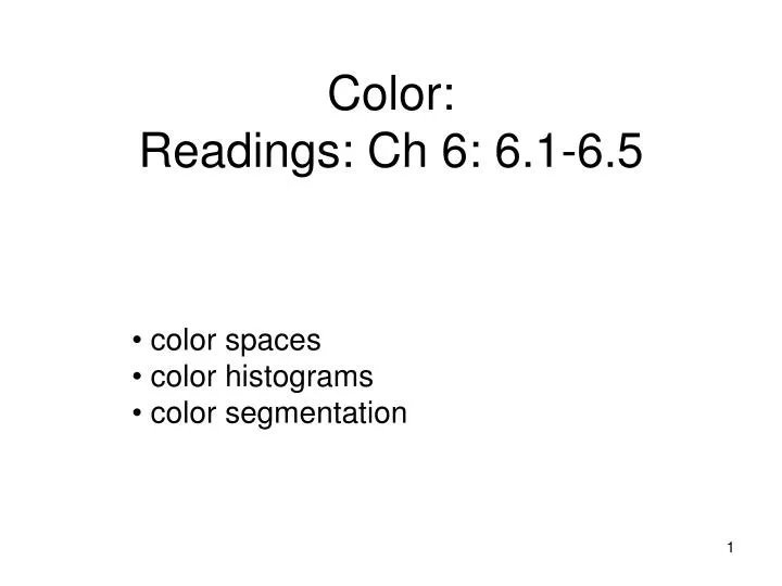 color readings ch 6 6 1 6 5