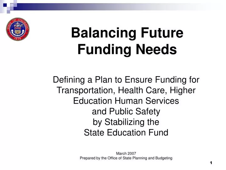 balancing future funding needs