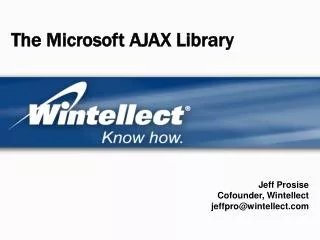 The Microsoft AJAX Library