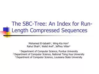 The SBC-Tree: An Index for Run-Length Compressed Sequences