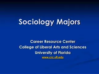 Sociology Majors