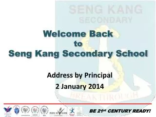 Address by Principal 2 January 2014