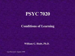 PSYC 7020