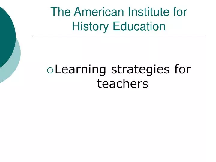 the american institute for history education