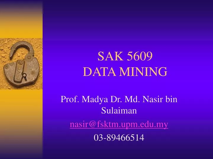 sak 5609 data mining