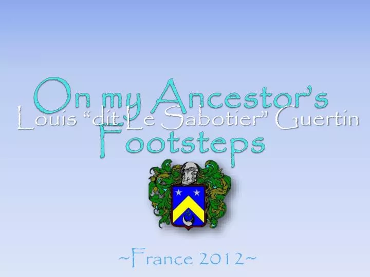 on my ancestor s footsteps