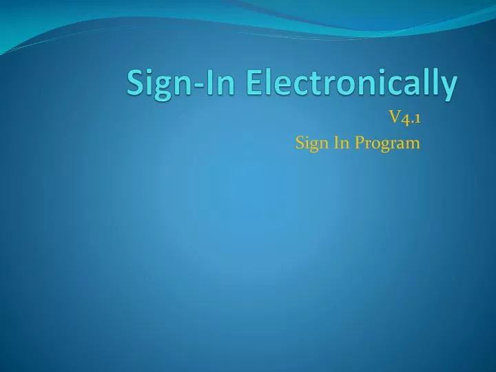 sign in electronically