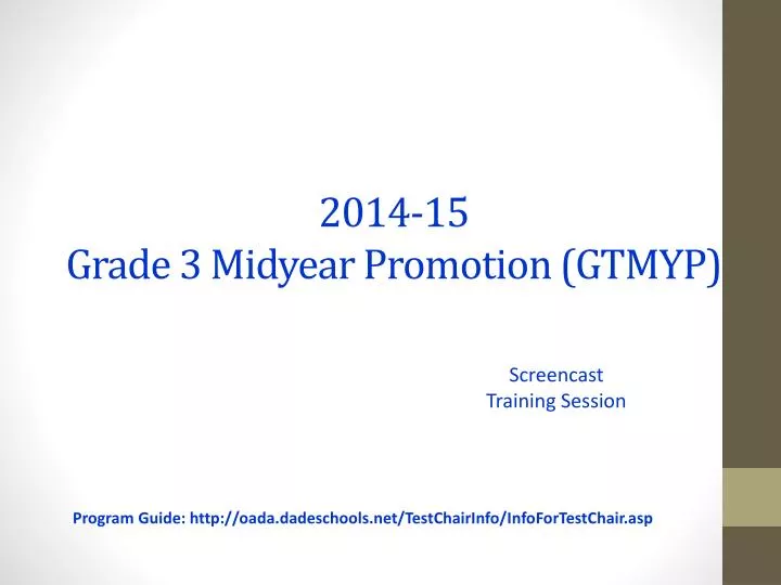 2014 15 grade 3 midyear p romotion gtmyp