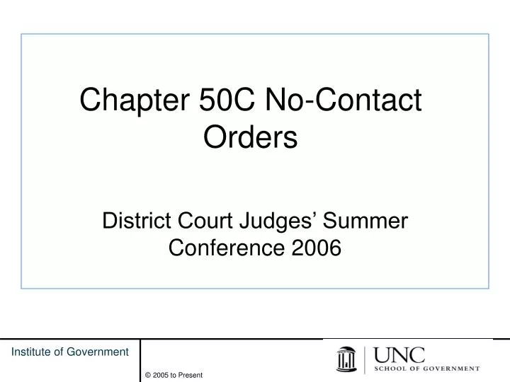 chapter 50c no contact orders
