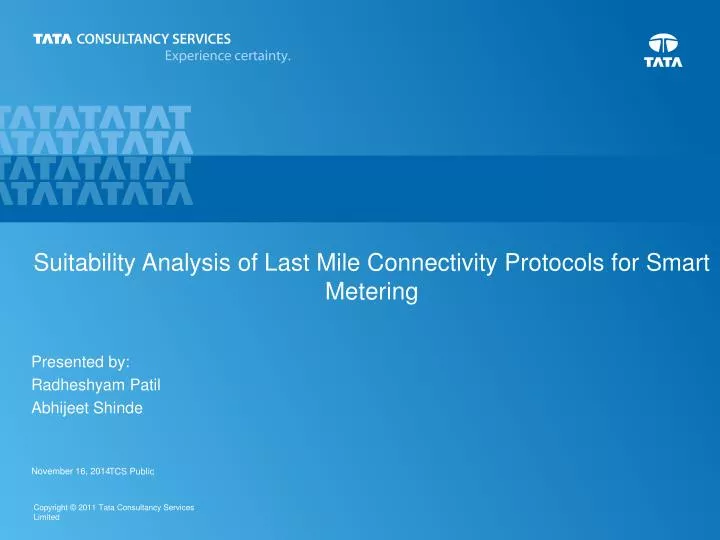 suitability analysis of last mile connectivity protocols for smart metering