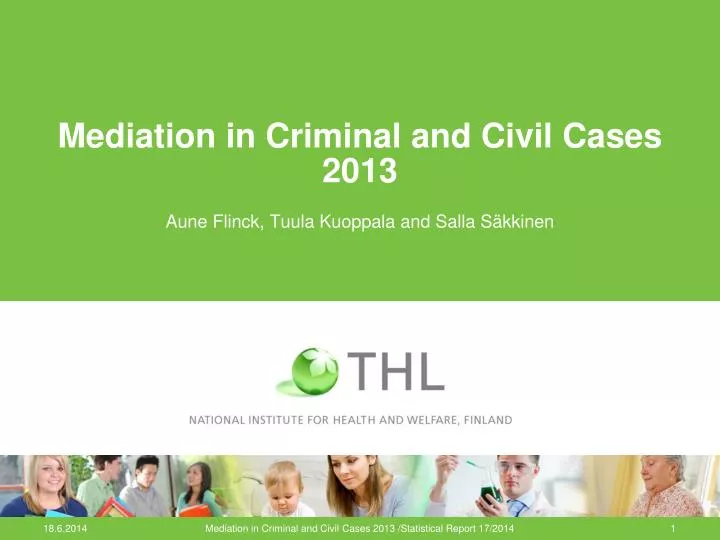 mediation in criminal and civil cases 2013