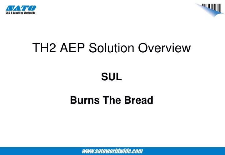 th2 aep solution overview sul burns the bread