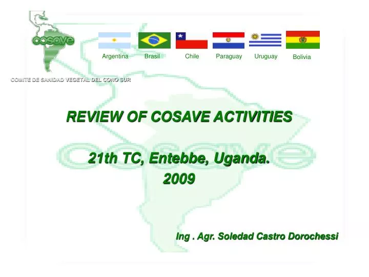 review of cosave activities 21th tc entebbe uganda 2009 ing agr soledad castro dorochessi