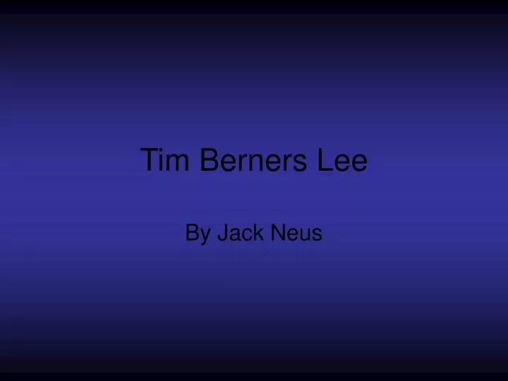 tim berners lee