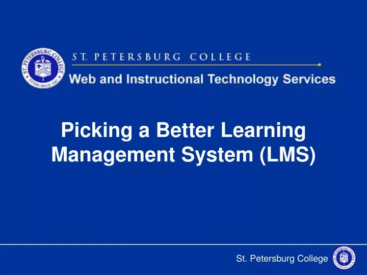 picking a better learning management system lms