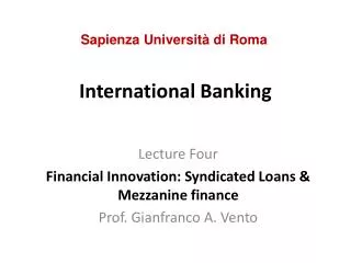 international banking