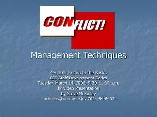 Management Techniques