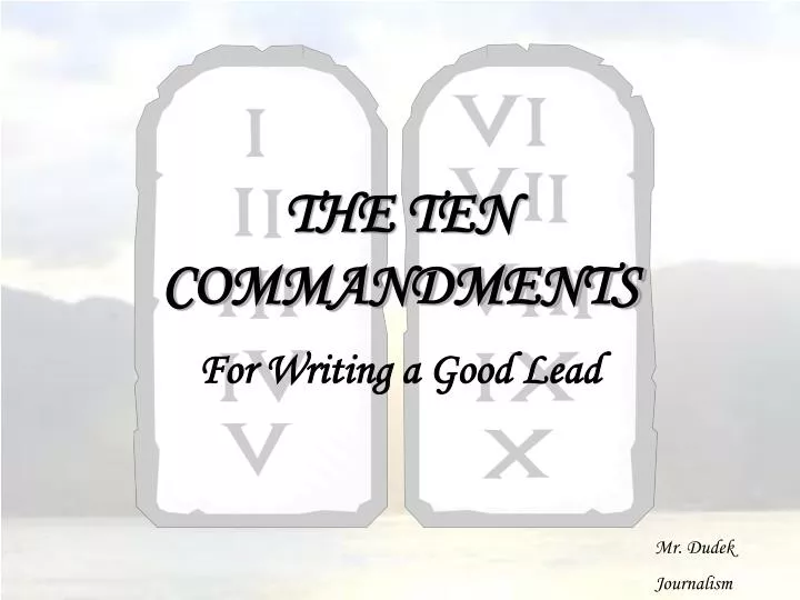 the ten commandments