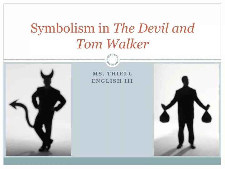 symbolism in the devil and tom walker