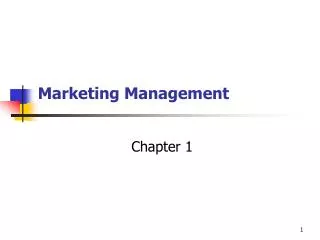 Marketing Management