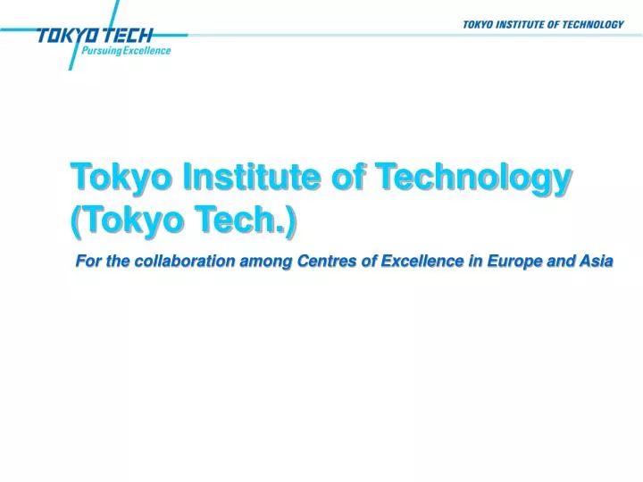 tokyo institute of technology tokyo tech