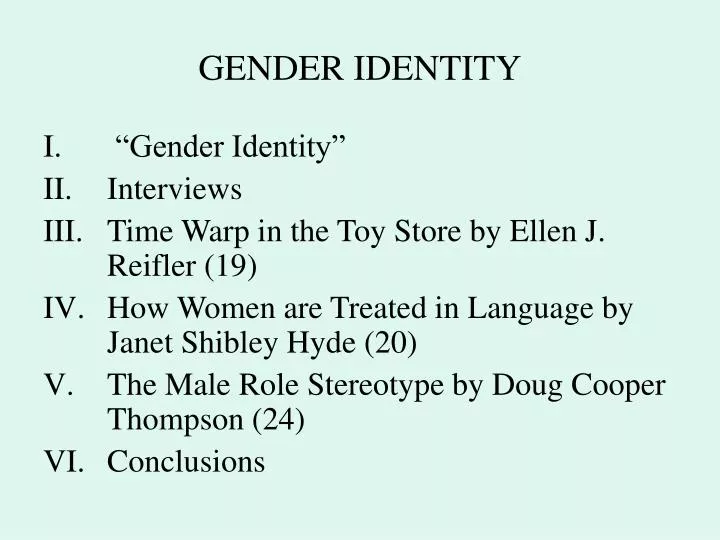 gender identity