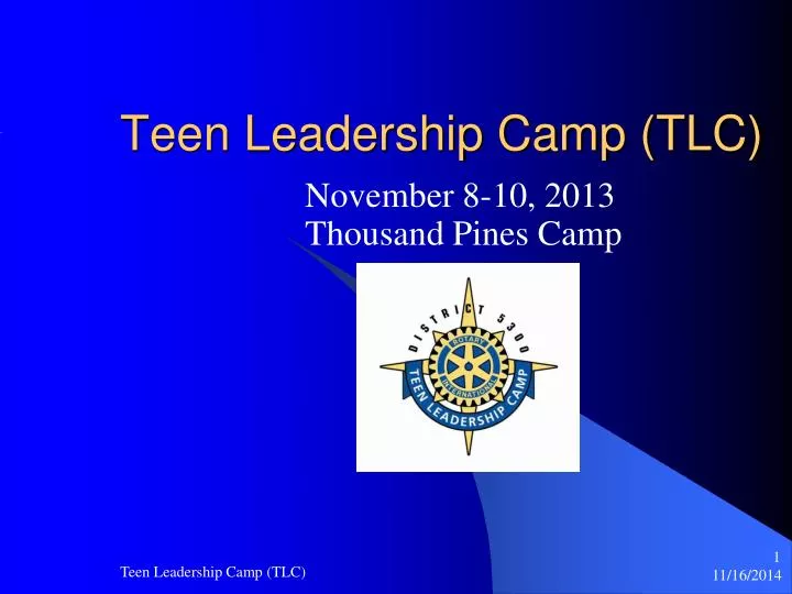 teen leadership camp tlc